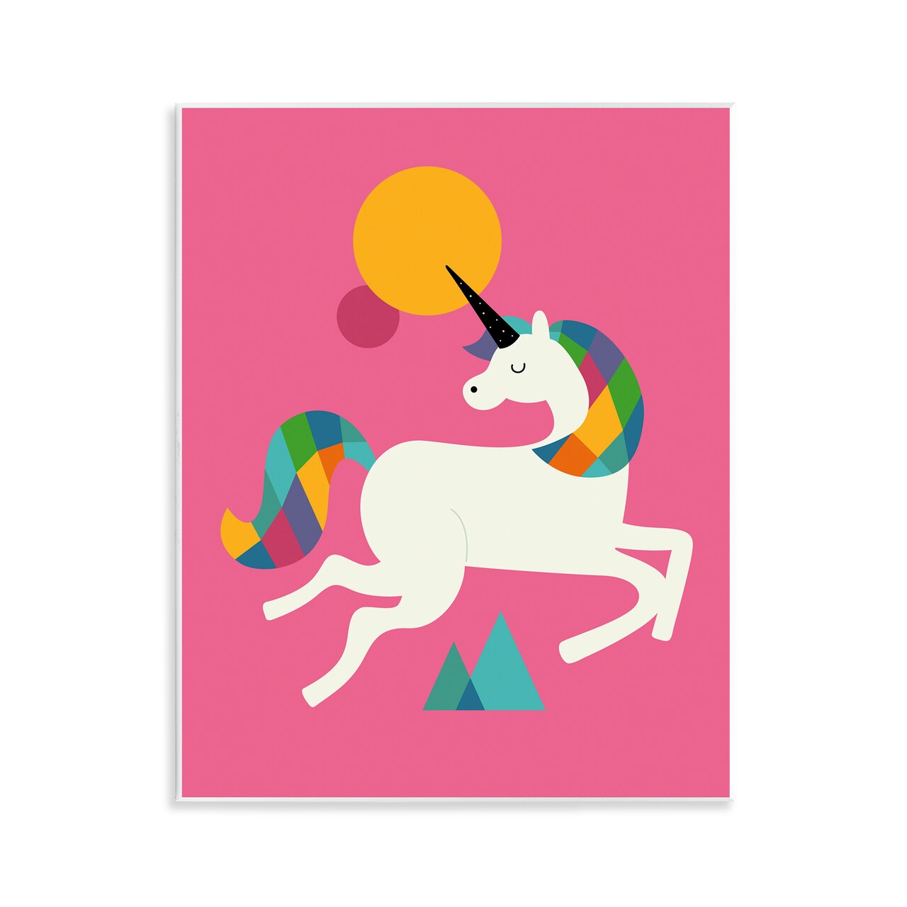 Stupell Industries Minimal Unicorn & Nature Wall Plaque By Andy Westface